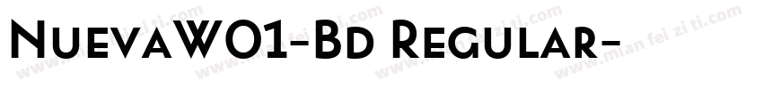NuevaW01-Bd Regular字体转换